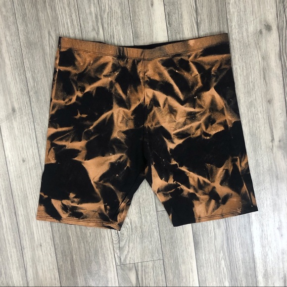 Pants - NEW Black Bleached biker shorts S-3X